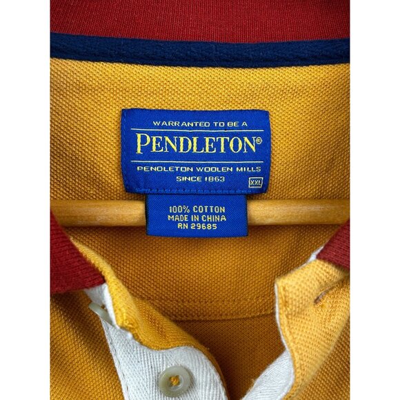 Pendleton Polo Shirt Mens XXL Yellowstone Park Blanket Retro Rugby Multicolor - Picture 3 of 6